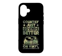 Disque Vinyle Music Country Just Sounds Better on Vinyl Coque pour iPhone 16