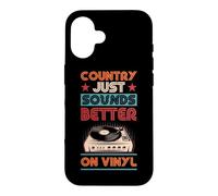 Disque Vinyle Music Country Just Sounds Better on Vinyl Coque pour iPhone 16
