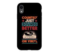 Disque Vinyle Music Country Just Sounds Better on Vinyl Coque pour iPhone XR