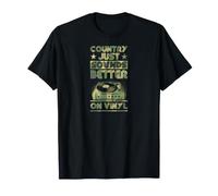 Disque Vinyle Music Country Just Sounds Better on Vinyl T-Shirt