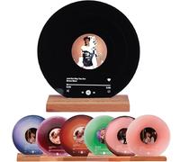 Disque vinyle personnalisable, couverture d'album, cadre photo, plaque de chanson en acrylique, cadeau personnalisé pour couple pour anniversaire, Saint-Valentin, décoration d'intérieur (a)