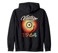 Disque Vinyle rétro pour Anniversaire 1964 Sweat à Capuche
