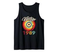 Disque Vinyle rétro pour Anniversaire 1989 Débardeur