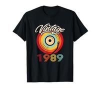 Disque Vinyle rétro pour Anniversaire 1989 T-Shirt