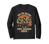 Disque Vinyle rétro Pun Rock Music Lover Funny Rock Band Manche Longue