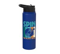 Disque vinyle Spin the Black Circle Stainless Steel Insulated Water Bottle