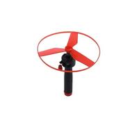 Disque Volant coloré à Tirer - Jouet d'extérieur en Forme d'hélicoptère à hélice à Pousser à la Main avec toupie