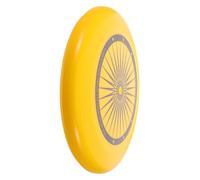 Disque Volant Jaune en Plastique, Forme Aérodynamique pour Entraînement | Bords Polis Double Face, Taille Standard, Compatible Chien, pour Team Building et Pratique