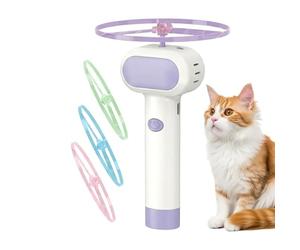 Disque volant rechargeable avec 4 lueurs | Jouets interactifs de chasse pour animaux de compagnie, chatons, chiens, entraînement intérieur extérieur, cour, jardin