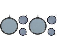 DisquePlaque D'Aération Aquaforte 13cm, Raccord 49mm, Gris (Lot de 2)