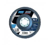 Disques à lamelles bombés Super Bleue Duo - Ø115x22mm - grain 60 - x10 NORTON