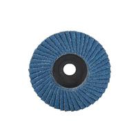 Disques à lamelles plates de 75mm, 3 pièces, meules de 3 pouces, Mini meuleuse d'angle, accessoires, disques de ponçage for le polissage du métal et du bois(3pcs 75mm blue)