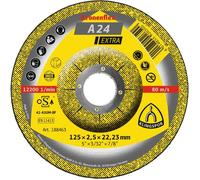 Disques à tronçonner - KLINGSPOR - A 24 Extra - 125 x 2,5 x 22,23 mm - Métal - 25 pièces