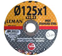 Disques à tronçonner LEMAN 125 x 1,6 x 22,23 mm acier