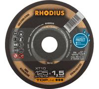 Disques à tronçonner XT10 125 x 1,5 x 22,23 TOP-LINE (Paquet de 25 pièces) - RHODIUS