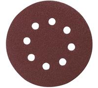 Disques abrasifs Ø 125 mm, gr 60, auto-agrippant 8 trous (bois/métal) - p-43549