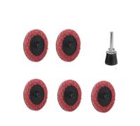 Disques abrasifs 1/2/3 pouces, support de rouleau 1/4 pouce, changement rapide for décapage peinture et polissage surface, lot 6 pièces wanglan(6pcs 1inch)