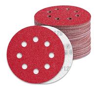 Disques Abrasifs 125mm Grain 120 Papier Poncer 100 Pièces 8 Trous Disque Poncage pour Ponceuse Excentrique