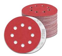Disques Abrasifs 125mm Grain 2000 Papier Poncer 100 Pièces 8 Trous Disque Poncage pour Ponceuse Excentrique