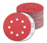 Disques Abrasifs 125mm Grain 240 Papier Poncer 100 Pièces 8 Trous Disque Poncage pour Ponceuse Excentrique