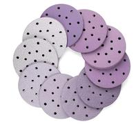 Disques abrasifs 6 pouces 17 trous - Papier abrasif sec et humide grain 60-2000 for automobile(240 Grit 10 Pcs)