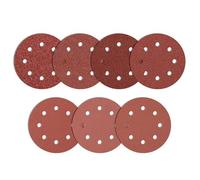 Disques abrasifs 7 pouces 180 mm, 8 trous, auto-agrippants, pour le travail du bois et des métaux, tampons abrasifs, 10 pièces P100, HFA, 001