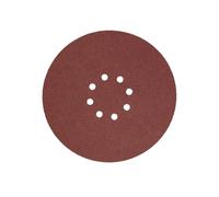 Disques abrasifs 8 trous 225 mm grain 40-120 E | Tampons abrasifs grain 40-120 pour ponceuse à cloison sèche, outils rotatifs, rénovation professionnelle du travail du bois