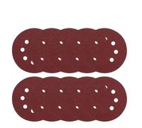 Disques abrasifs 8 trous en oxyde d'aluminium 125 mm | 125 mm 8 trous for métal bois verre tampons de ponçage et de polissage : grain 40 à 3000 300 pièces(40 Grit)