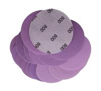 Disques abrasifs à maille - Disque abrasif | Disques abrasifs avec velcr o0 | Papier de verre en oxyde d'aluminium | Réparation automatique et bricolage | Lot de 60 accessoires pour ponçage métal