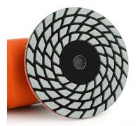 Disques abrasifs à sec pour granit, marbre et pierre, 4 pouces (100 mm) - Disques de ponçage flexibles avec système de grain en 4 étapes (80/200/400/3000) - Disques abrasifs liés à la résine (4 pièces