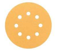 Disques abrasifs - BOSCH - Ø 125 mm - 5 pièces - Grain 60 - 8 Trous