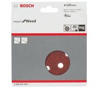 Feuille abrasive pour ponceuse excentrique avec bande auto-agrippante, perforé Bosch Accessories 26
