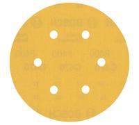Bosch Feuilles abrasives EXPERT C470 Ø 150 mm Grain 400 6 trous 50 pièces pour bois