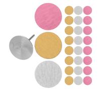 Disques Abrasifs Circulaires 20mm, 80/180/240 Grains, Remplacement | Acier Inoxydable et Plastique, Usage Maison ou Voyage, Soin des Ongles, Retrait Peau Morte, Facile à Changer