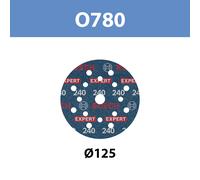 BOSCH Disque abrasif sur film EXPERT O780, 125 mm, G240 2608902404