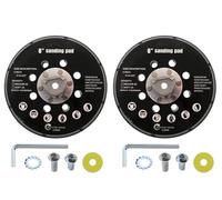 Disques abrasifs pour Makita BO6030 & BO6040 Festool RO1 ES150 ET2, 17 trous, disques de ponçage de 15,2 cm avec velcro, 1 paire