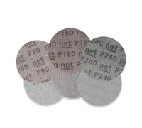 Disques abrasifs Tampons, Disques abrasifs en maille de 5 pouces 125 mm, papier de verre sans poussière, antiblocage, grain 80 180 240, crochet et boucle for le ponçage du bois(80 Grit)