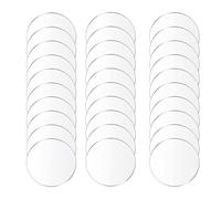 Disques acryliques ronds transparents, 30 pièces, épaisseur 1 mm, cercles acryliques transparents, adaptés aux projets de bricolage et à la décoration intérieure.(Diameter 50mm)