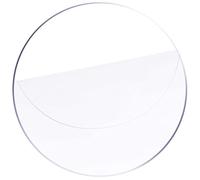 Disques Acryliques Ronds Transparents Vierges | Acrylique, Bords Lisses, Format Circulaire, Usage Maquette et Protection de Table, Lot de Plaques