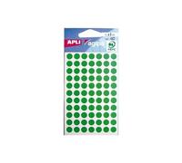 Disques adhésifs 8 mm vert - sachet de 462