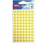 Apli 111834 - Pochette de 462 pastilles jaunes - Ø 8 mm