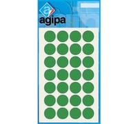 Disques adhésifs Agipa 15mm vert - sachet de 168