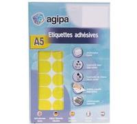 Disques adhésifs Agipa 24mm jaune - etui de 400 G