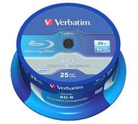Disques Blu-ray Vides BD-R SL 6x Vitesse - Pack De 25 - VERBATIM