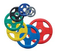 Body-Solid Disques olympiques 4 Grip en caoutchouc coloré 2,5 kg Bleu TU