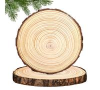 Disques De Bois Brut Naturel, 2 Pièces 30 cm Rondin De Bois Sans Trou, Tranches De Bois Naturel, Disques En Bois, Disque Rondelles En Bois, Tranches De Planche Bois Brut Pour Travaux Manuels, Noël