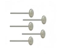 Disques de broyage de grille, Tête de meulage diamantée ronde, 1/3/5 pièces, outil de gravure et de polissage des bords des métaux(5pcs,3mm shank x16mm)