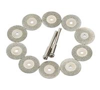 Disques de coupe en diamant avec arbre d'arbre for la fabrication de bijoux, Mini roue de coupe fine de 20mm, 12/24 pièces(12pcs Set)
