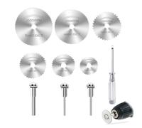 Disques de Coupe HSS 6 Tailles - Mini Lames de Scie Circulaire pour Outil Rotatif, Découpe Bois Plastique Aluminium Cuivre Tôle Fine et Fibre de Verre, Bricolage et Réparations, avec Tournevis Offert.