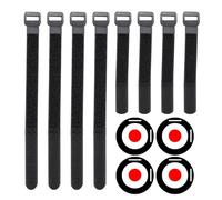 Disques de de Football - Équipement d'entraînement de Hockey, Outil d'agilité pour viser, de But Sportif, Base résistante aux Chocs Durable avec Bandes de Fixation réglables, kit de